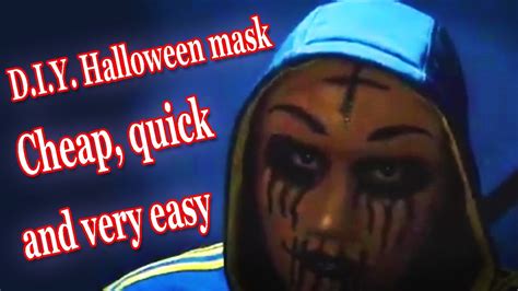 Cheap, quick and easy Diy Halloween mask_The Purge Anarchy mask_Cheap mask makeover - YouTube