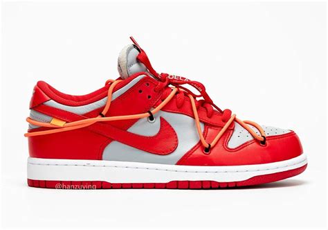 Off-White Nike Dunk Low University Red Release Info | SneakerNews.com