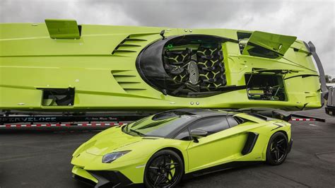 Aventador LP750 4 Superveloce Roadster & Lamborghini Aventador SV Speedboat Angry BEAST - YouTube