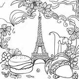 French Coloring Page  Pagescom sketch template