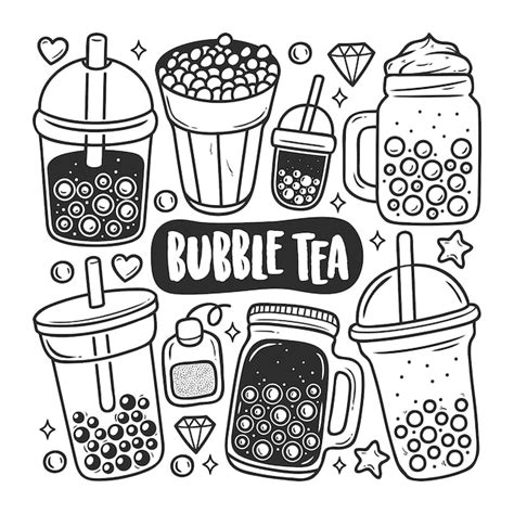 Bubble Tea Doodle Images - Free Download on Freepik