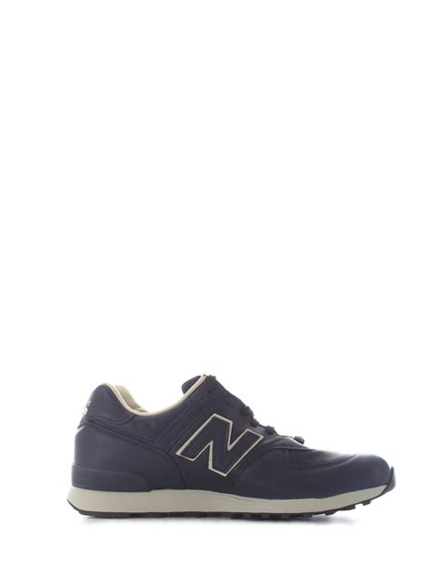 New Balance Leather Sneakers in Blue for Men - Lyst