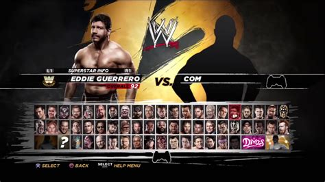 WWE'12 - Full Roster Ratings HD - YouTube