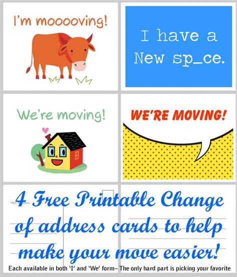 We Are Moving Cards Free Printable - Printable Card Free