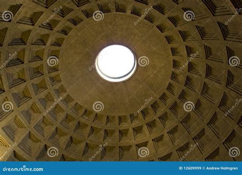 Pantheon Oculus stock image. Image of rome, italian, roof - 12609999