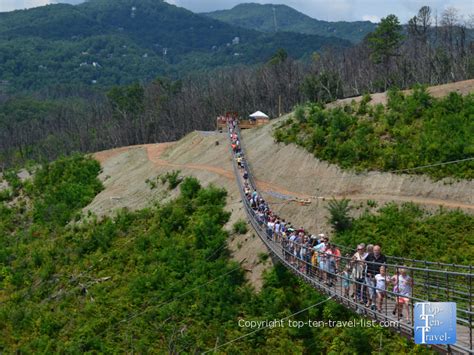 SkyBridge: The Longest Pedestrian Suspension Bridge in the US - Top Ten ...