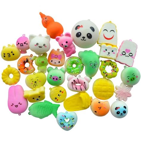 squishies 30 piece squishy slow rising kawaii food antistress toys fun animals lot squishi ...