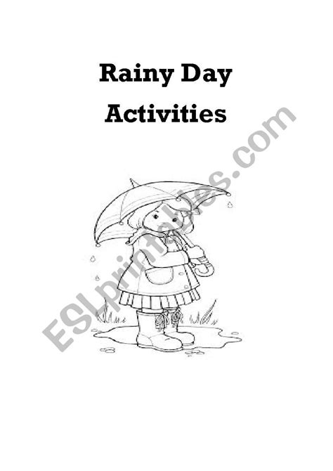 Rainy day activities - ESL worksheet by carlag