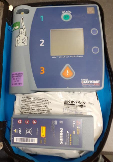 Laerdal Heartstart FR2 semi automatic defibrillator packed with spare ...