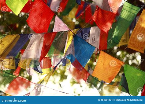 Buddhist Prayer Flag stock image. Image of color, buddhist - 154501131