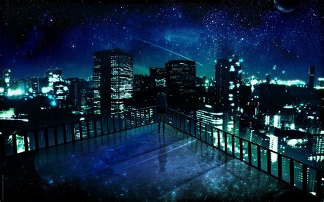 Anime Skyline Wallpapers - Top Free Anime Skyline Backgrounds - WallpaperAccess