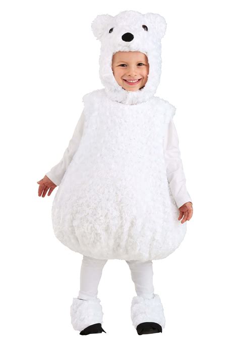 Fluffy Polar Bear Costume for Toddler's