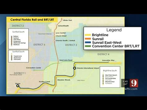 Orlando Sunrail May use Brightline future route to Tample for it proposed East-West Orlando ...