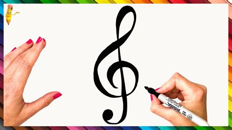 How To Draw A Treble Clef Step By Step 🎼 Treble Clef Drawing Easy - YouTube