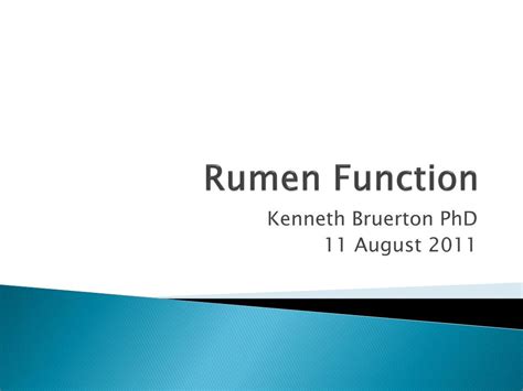 PPT - Rumen Function PowerPoint Presentation, free download - ID:737505