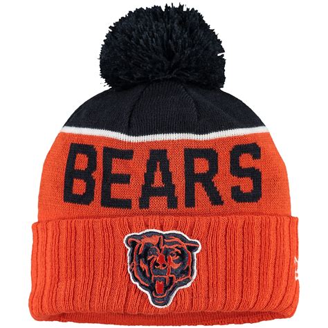 New Era Chicago Bears Youth Orange On Field Classic Sport Knit Hat