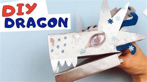 Dragon Puppet Craft for Kids with free printable!