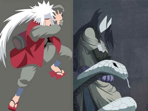 Sage Mode Jiraiya Vs Orochimaru