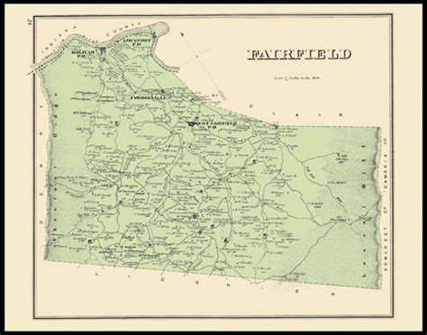 Historic Maps and Drawings, #47 Fairfield Township (John Pritiskutch Reproductions)