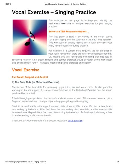 Vocal Exercise for Singing Practice - 10 Exercises Explained.pdf ...