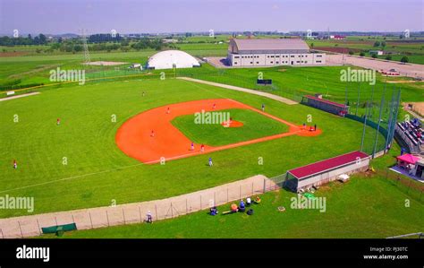 Baseball field aerial view hi-res stock photography and images - Alamy