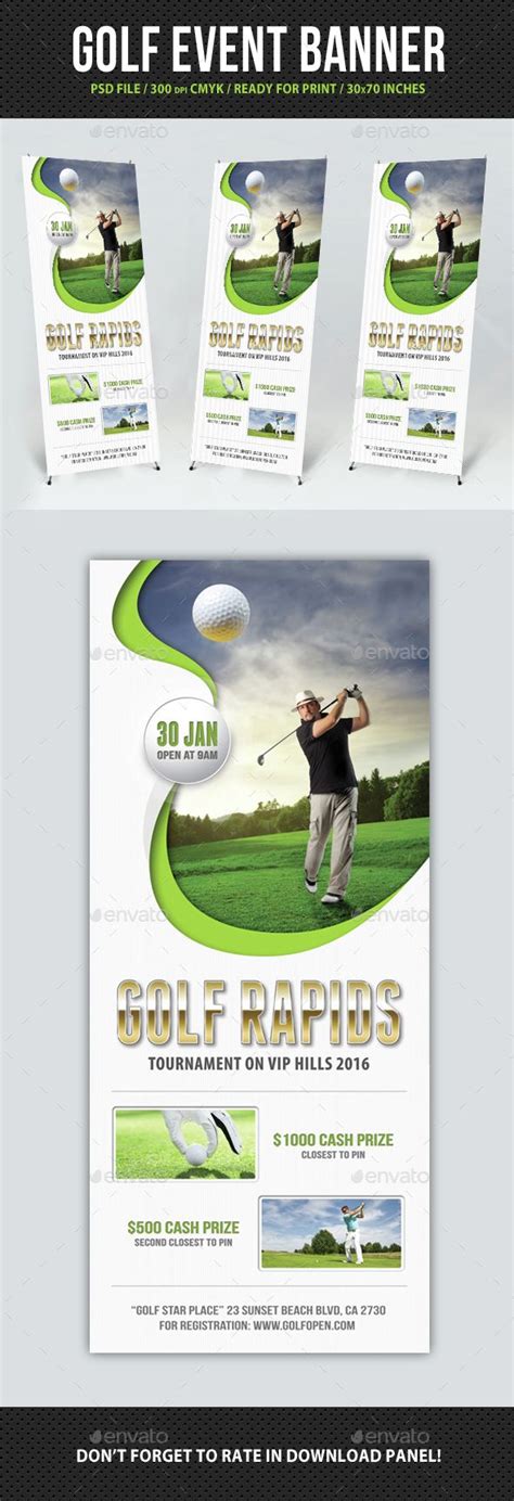 Dynamic Golf Event Banner Template