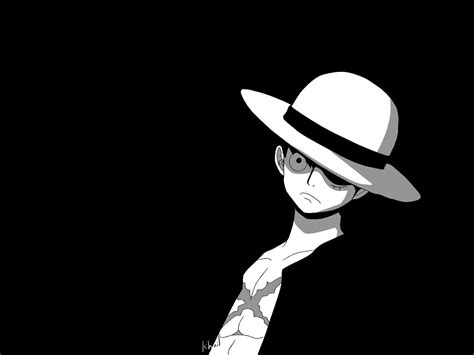 Luffy Black and White Wallpapers - Top Free Luffy Black and White Backgrounds - WallpaperAccess