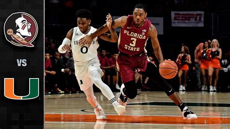 Florida State vs. Miami Basketball Highlights (2018-19) - YouTube