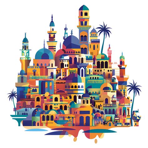 Gaza City Skyline,Caliphate Palace,Arabic Architecture PNG Clipart ...