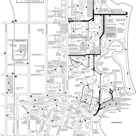 Northwestern University Map