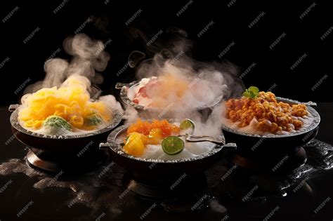 Premium Photo | Sizzling Servings Spicy Water Variations for Pani Puri