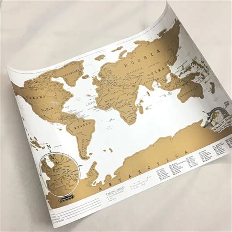 Scratch Map Of The World Travel Edition Deluxe Scratch Off Map ...