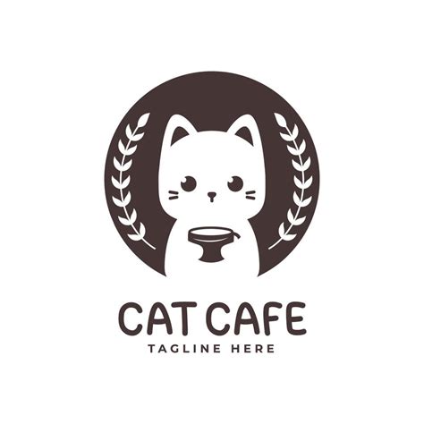 Cat Cafe Logo Vector Art, Icons, and Graphics for Free Download