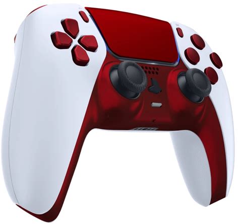 White/Red Custom Playstation 5 Controller Unique Design compatible with ...