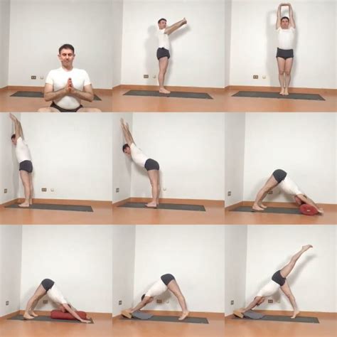 Preparation to Urdhva Dhanurasana variations with the use of chair ...