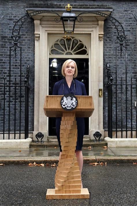 Liz Truss makes first speech as leader beneath stormy skies at Downing Street