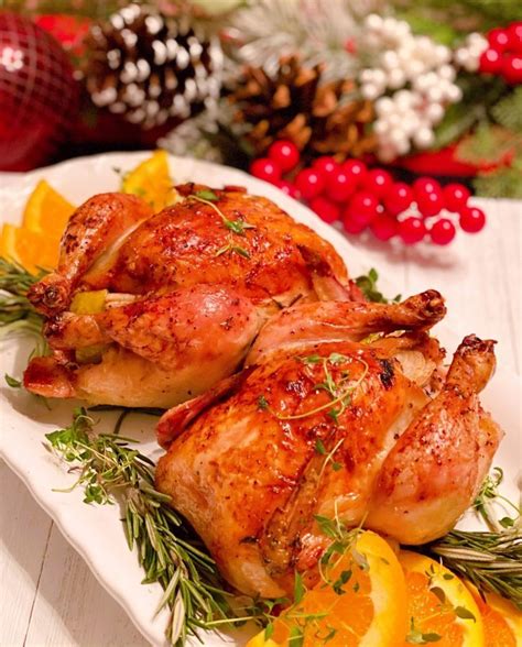 The Best Herb Stuffed Roasted Cornish Hens | Norine's Nest