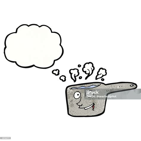 Saucepan Cartoon Stock Illustration - Download Image Now - Bizarre, Clip Art, Contemplation - iStock