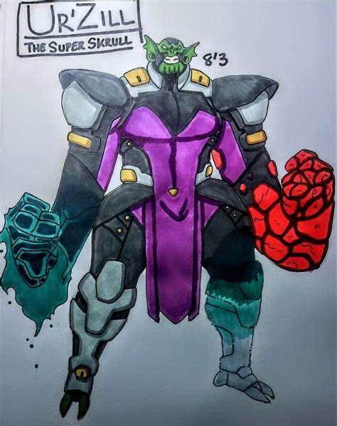 Super Skrull Redesign by Oni18064 on DeviantArt | Супергерои, Монстров, Марвел