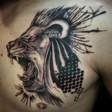 41 best Abstract Lion Tattoo images on Pinterest | Simple lion tattoo ...