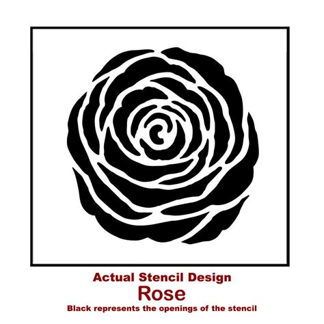 Rose Wall Art Stencil WALL ART STENCIL Easy to Use Wall Art | Etsy