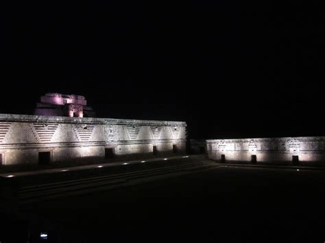 Uxmal, Yuc. Mexico (at night)