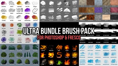 Adobe Photoshop & Fresco Brush Pack - Ultra Bundle