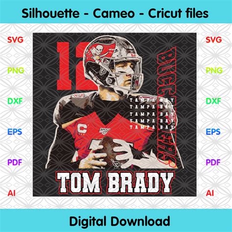 Tom Brady Buccaneers Svg, Sport Svg, Tom Brady Svg, Tampa Bay ...