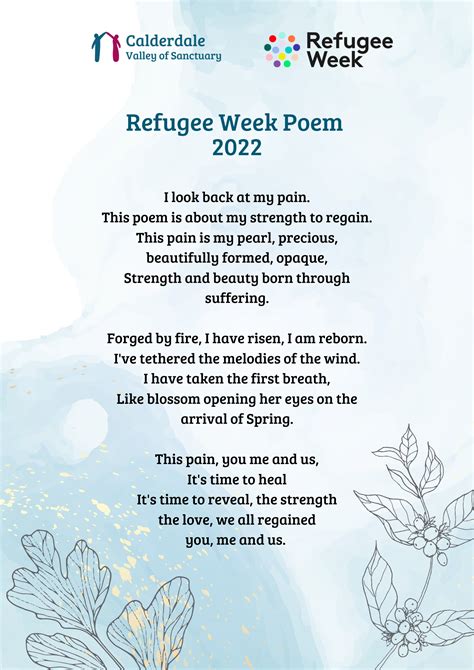 Refugee Week Collaborative Poem 2022 - Calderdale Valley of Sanctuary