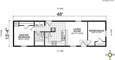 Single Wide Mobile Home Floor Plans 2 Bedroom | Mobile home floor plans, Manufactured homes ...