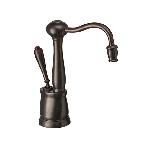 InSinkErator Indulge Antique Single-Handle Instant Hot Water Dispenser Faucet in Classic Oil ...