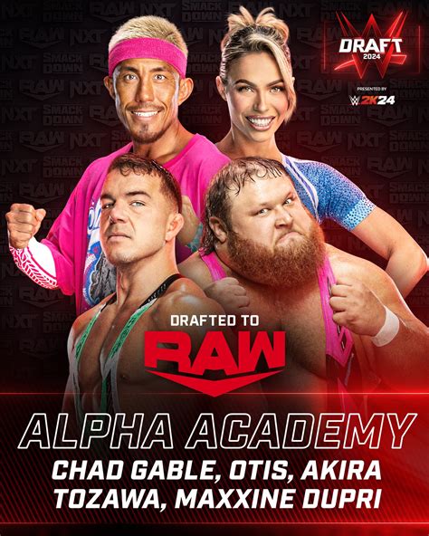 Chad Gable, Otis, Akira Tazawa and Maxxine Dupri | 2024 WWE Draft on Night One | April 26, 2024 ...