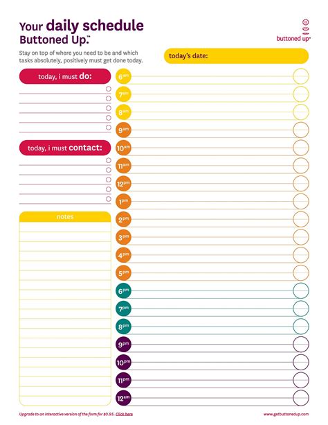 8 Daily Planner Template Excel - Perfect Template Ideas