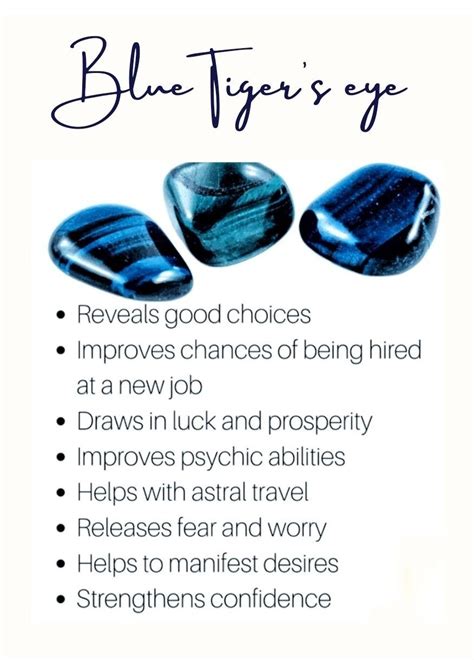 Blue Tiger's eye meaning in 2022 | Crystals healing properties ...